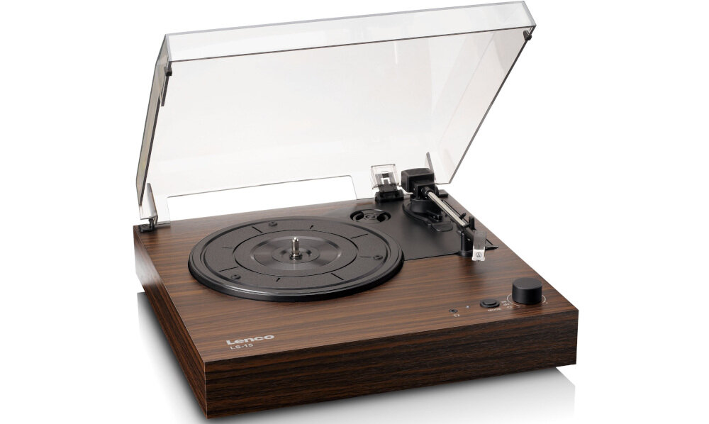 Gramofon LENCO LS-15WD - Uniwersalne prędkości,  Manualne sterowanie