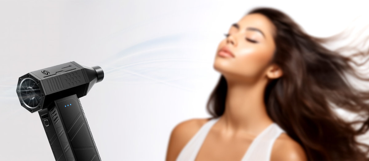 NAVITEL TF3 Compact JET Rozdmuchiwanie dymu, brokatu czy tkanin efekty na zdjęciach i filmach fotografów, stylistów i twórców wideo - dmuchawa tworząca efekt wiatru we włosach