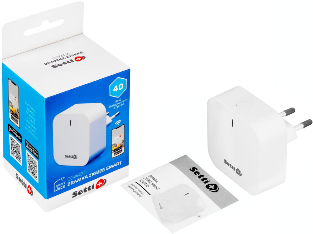 Bramka SETTI+ SGW430 ZigBee/Wi-Fi/Bluetooth wymiary