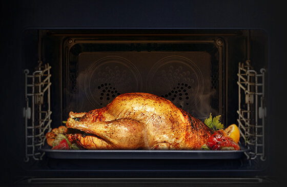 Kompaktowy piekarnik elektryczny z grillem i mikrofalami