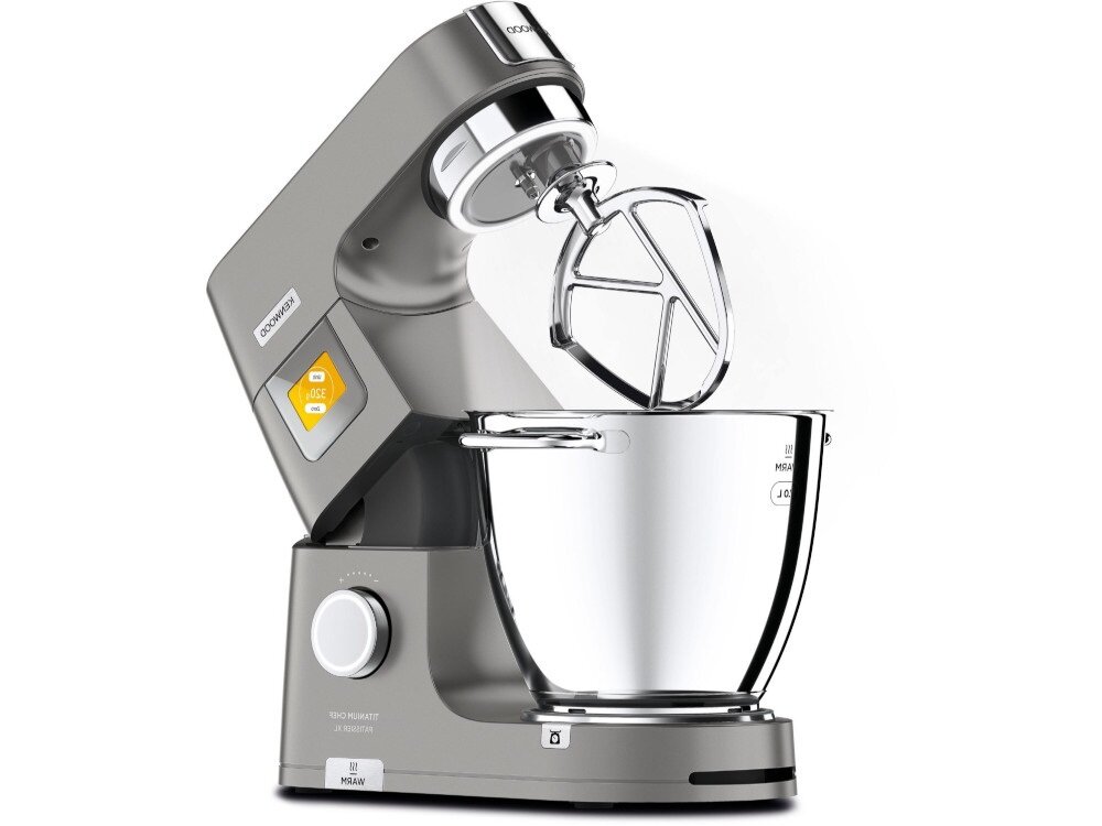 Robot wielofunkcyjny KENWOOD Titanium Chef Patissier XL KWL90.244SI 1400W z wbudowana waga i funkcja gotowania (2 misy w zestawie) Oslona przeciw chlapaniu