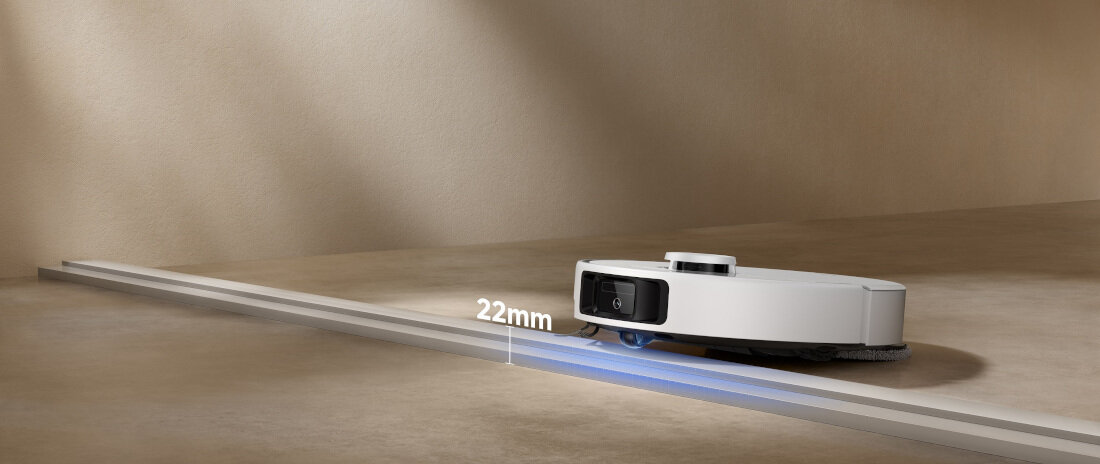 Robot sprzątający MOVA P50 Ultra Bezpieczne poruszanie się po domu pokonuje progi wysokość omija przeszkody czujniki kraweziki