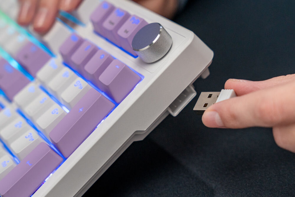 Klawiatura MAD DOG GK960W Gateron Pro Red Biały blokada klawisza windows