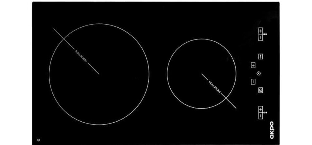 Płyta indukcyjna AKPO PIA 3082502 przód front ogólny wygląd wymiary mała płyta funkcje