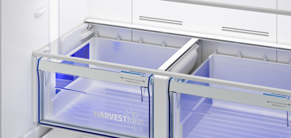 LODÓWKA BEKO GN1416240ZXN kontrola wilgotność temperatura szuflada EverFresh świeżość