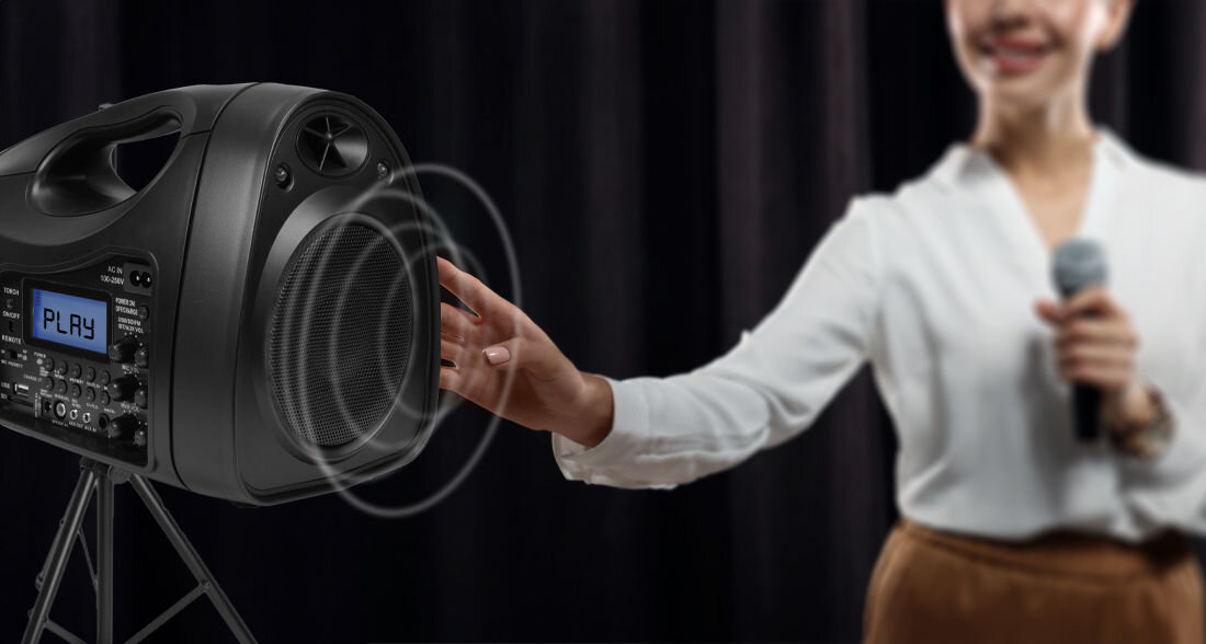 Power audio MUSICMATE MM-SS340 Gallard usb-A karta SD bluetooth latarka Wyświetlacz