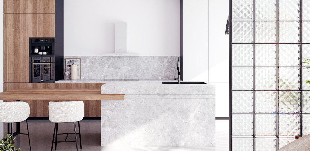 OKAP GLOBALO Lonatio 90.1 biały stal nierdzewna montaż przyścienny wyciąg pochłaniacz filtr aluminiowy węglowy oświetlenie LED soft-touch przyciski sterowanie moc