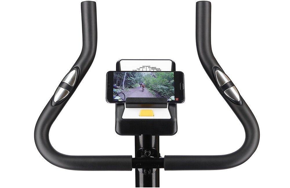 Rower magnetyczny ONE FITNESS RM8740 Czarny uchwyt na telefon