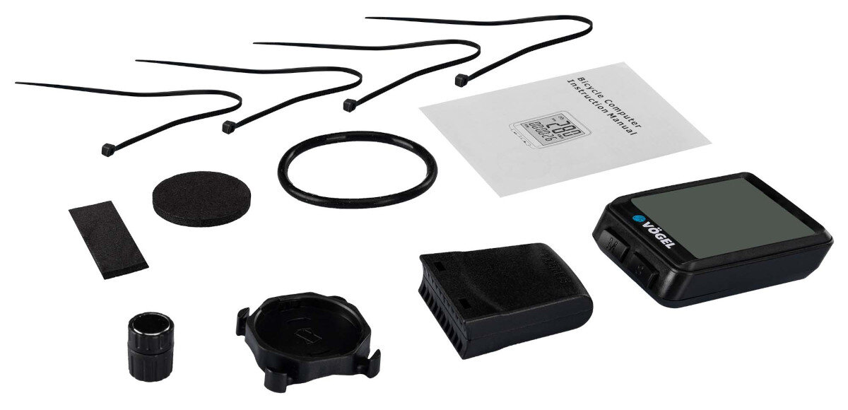 Licznik rowerowy VOGEL VL2 zawartosc opakowania