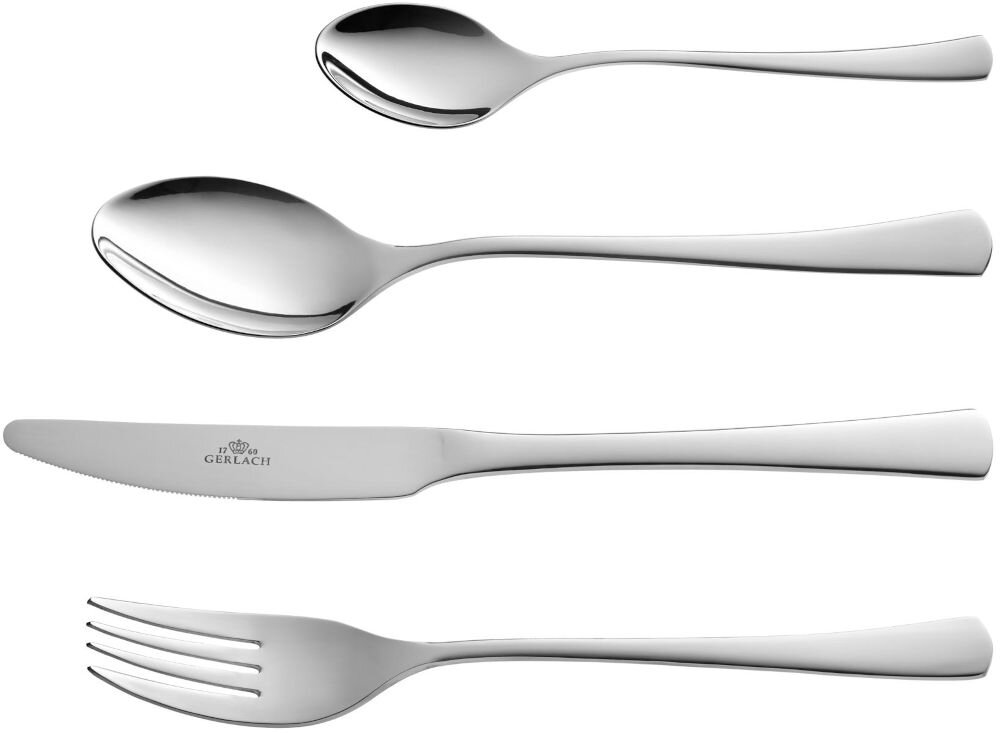 Zestaw sztućców GERLACH Tunea (24 elementy) połysk