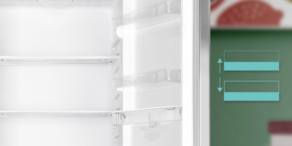 LODÓWKA CANDY CCG1S 518EWX Cztery balkoniki  butelki słoiki dodatkowe miejsce lepsza organizacja