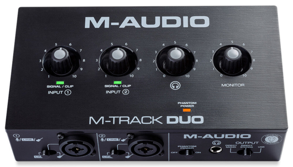Interfejs audio M-AUDIO M-Track DUO - Interfejs audio USB