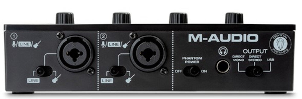 Interfejs audio M-AUDIO M-Track DUO - Wysoka jakość dźwięku