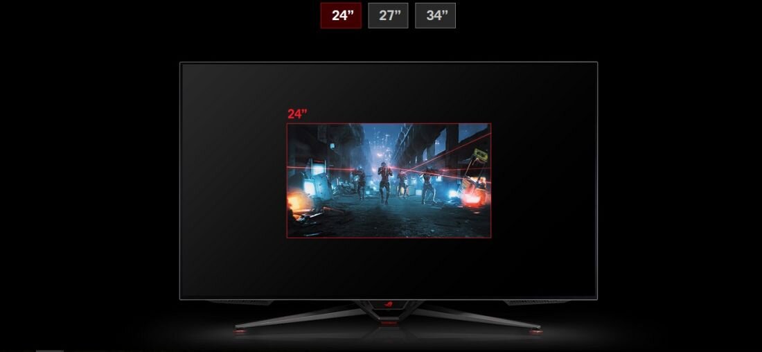 Monitor ASUS ROG Swift OLED PG42UQ - Funkcja zmiany    