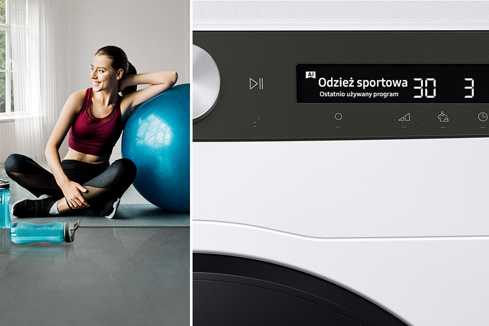 chwila na ćwiczenia dla Ciebie, a o Twoją odzież zadba suszarka