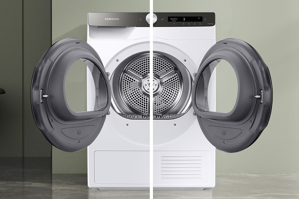 jedna suszarka dwie możliwości otwierania drzwi