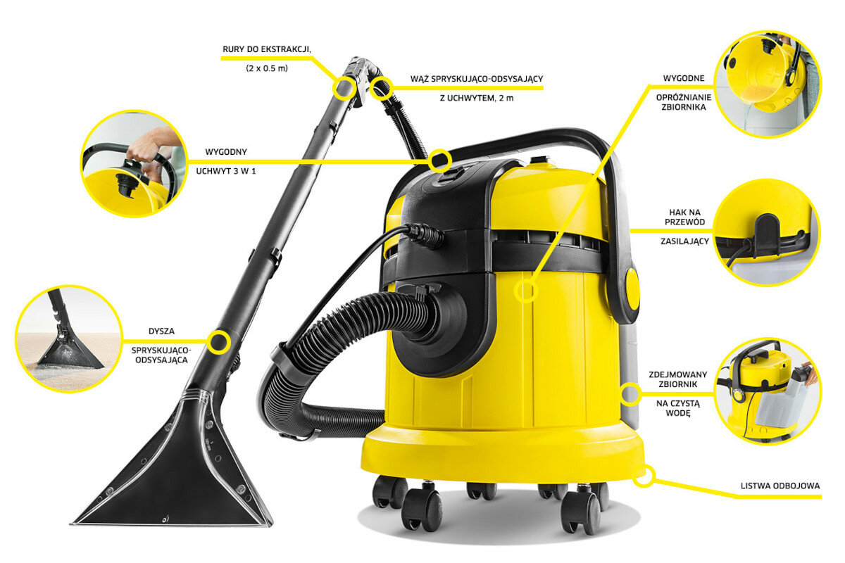 Odkurzacz KARCHER SE 4001 1.081-130.0 cechy