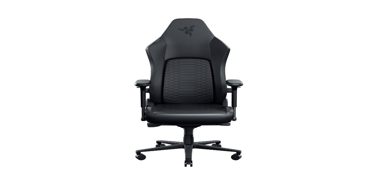 Fotel gamingowy Razer Iskur V2 Newgen na białym tle.
