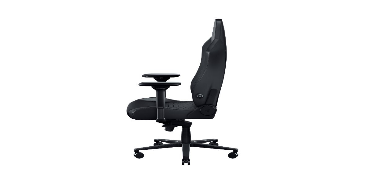 Krzesło gamingowe Razer Iskur V2 Newgen Black na białym tle.
