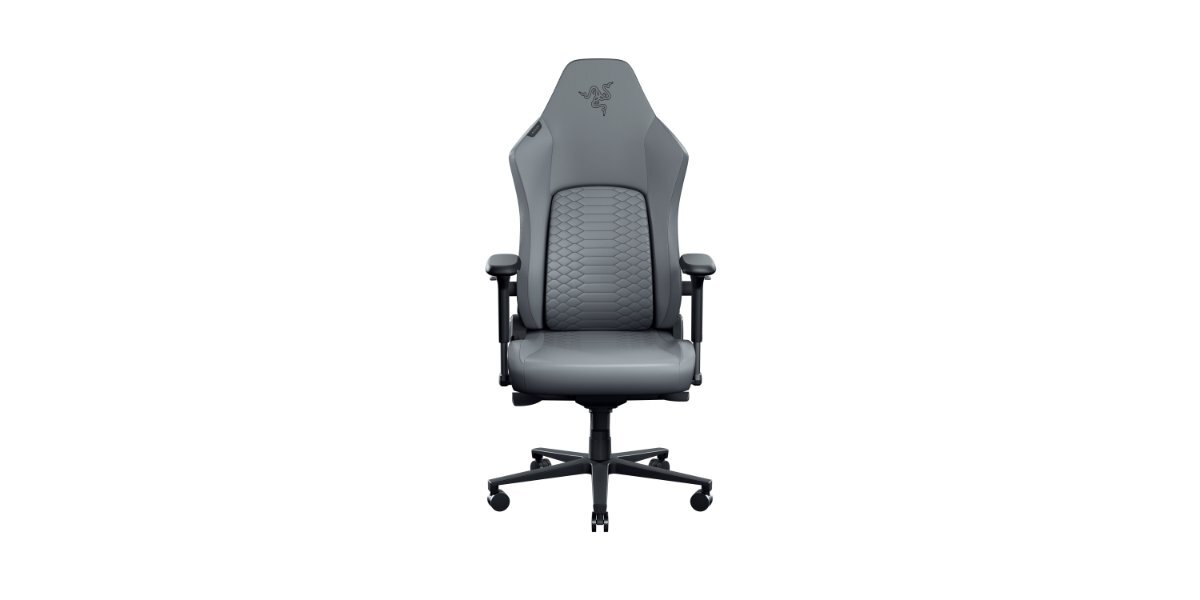 Fotel gamingowy Razer Iskur V2 Newgen na białym tle.