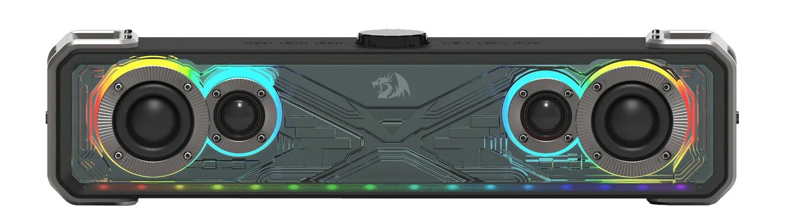 Głośnik REDRAGON GS817 Surge - Moc dźwięku, głośnik na białym tle od frontu