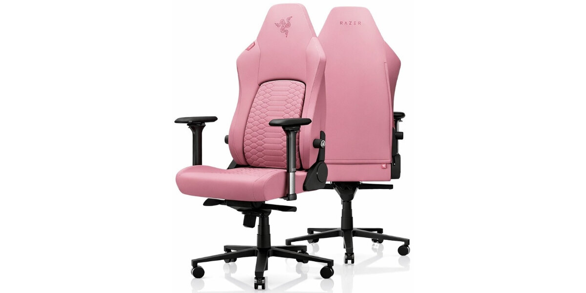 Fotel gamingowy Razer Iskur V2 Newgen na białym tle.
