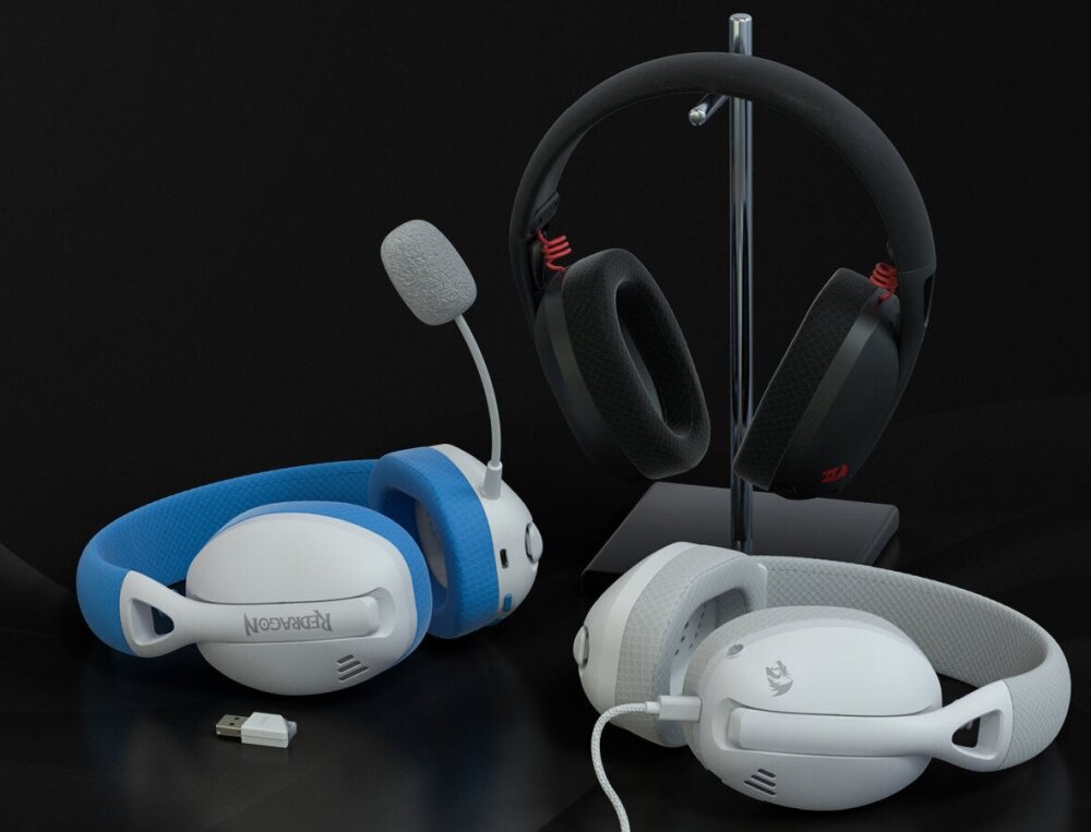 Słuchawki REDRAGON IRE Pro H848 design komfort lekkość dźwięk jakość wrażenia słuchowe ergonomia lekkość sport aktywność podróże czas pracy działanie akumulator