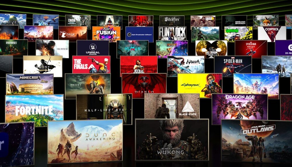 Komputer ACER Predator Orion PO3-665 Kafelkowa mozaika złożona z licznych grafik oraz okładek z różnorodnych gier komputerowych