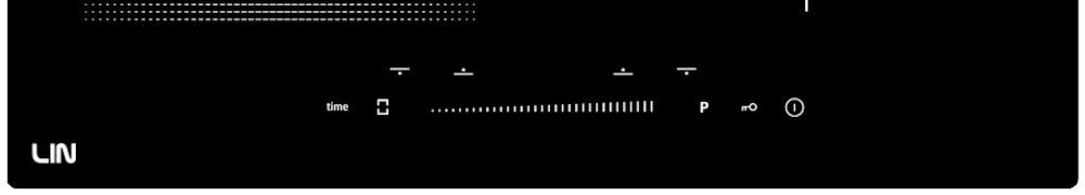 LIN LI-B47221 dotykowe sterowanie płyta strefa grzejna timer flex boost suwak regulacja temperatura włącznik on off blokada rodzicielska