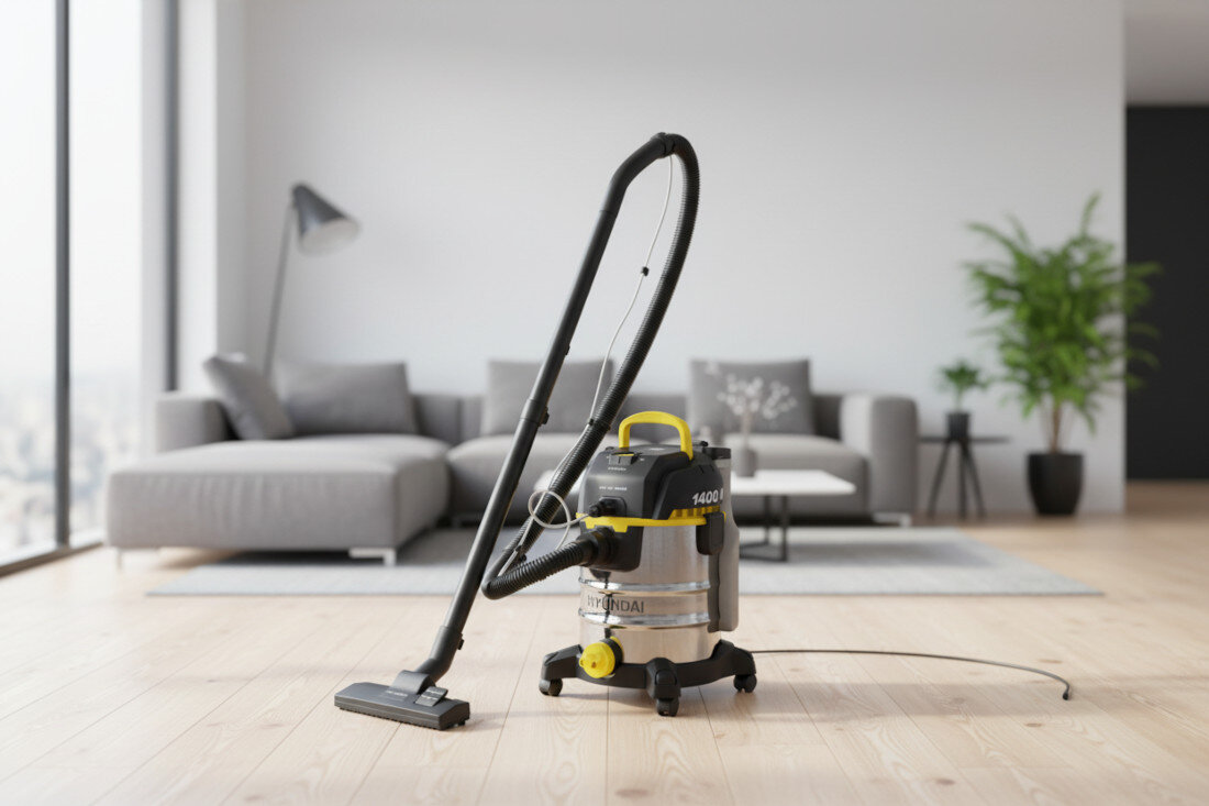 Odkurzacz piorący HYUNDAI VC5850 wygląd prezentacja wizualizacja design czystość bez wysiłku