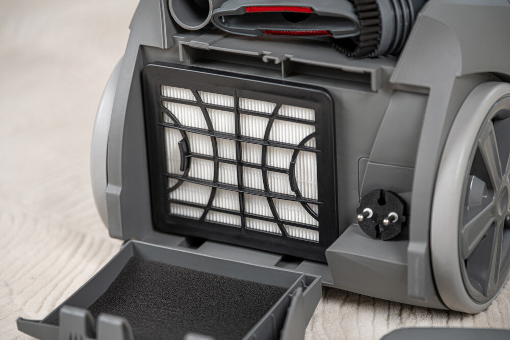 Odkurzacz ZELMER Antek ZVC353 Filtr HEPA 13 zanieczyszczenia pyłki, kurz, roztocza oraz sierść usuwa zabrudzenia z podłogi