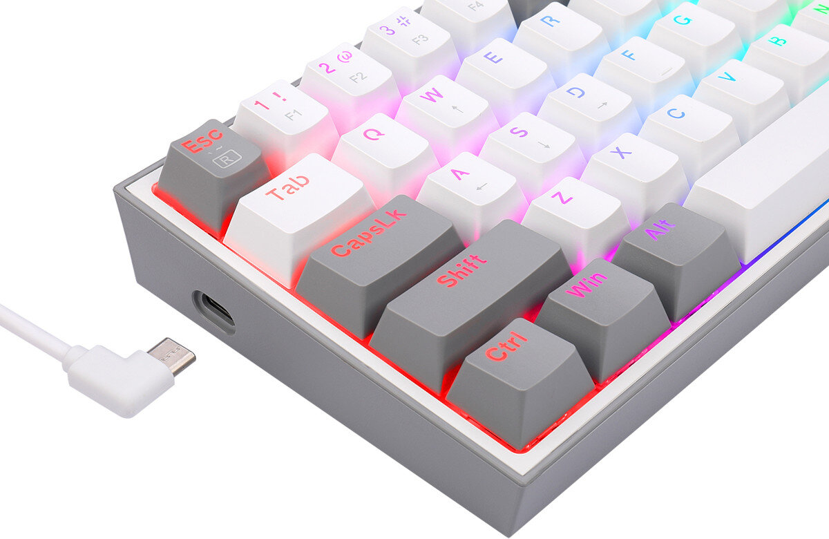Klawiatura REDRAGON K617 Fizz RGB polaczenie przewodowe