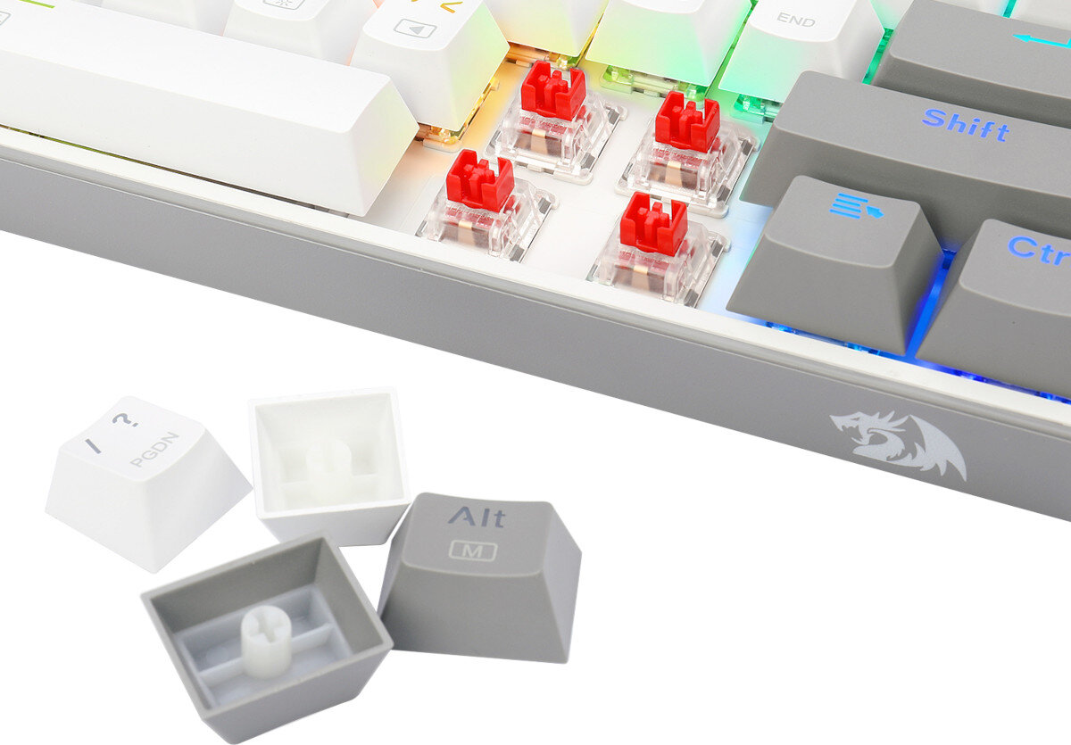 Klawiatura REDRAGON K617 Fizz RGB niski czas reakcji przelacznikow
