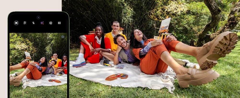 Smartfon MOTOROLA Moto G56 zdjecie szerokokątne  Obiektyw ultraszerokokątny 