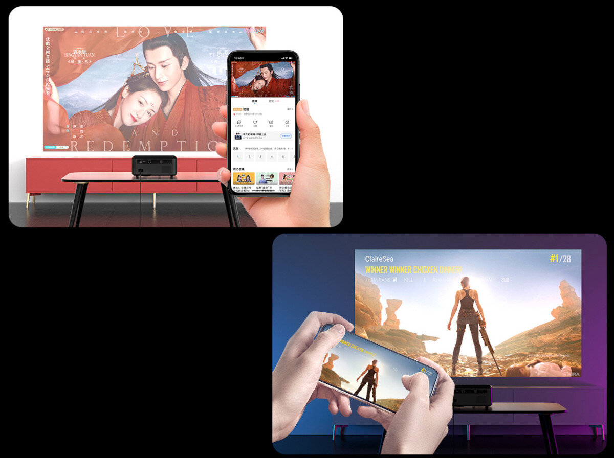 Projektor OVERMAX Multipic 5.1 system aplikacje sterowanie obsługa