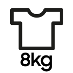 8 kg - pojemność pralki