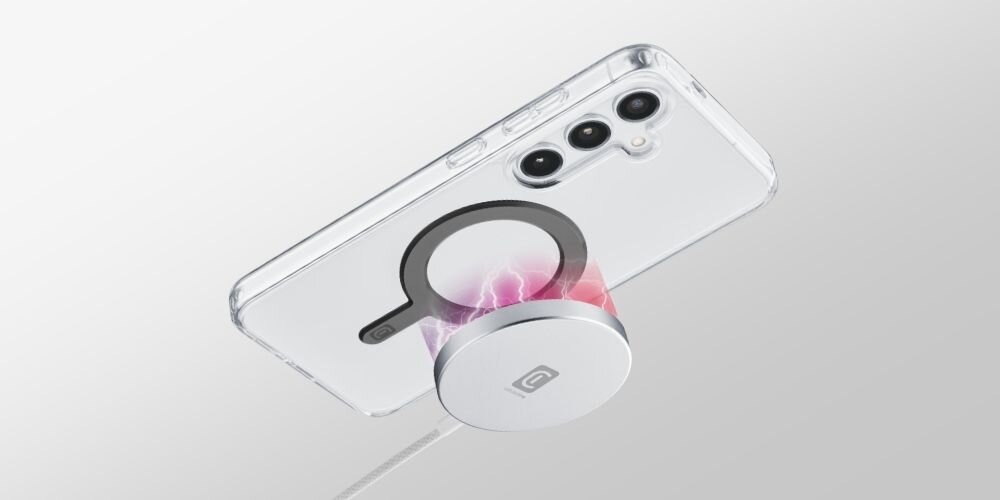 CELLULARLINE WIRPADMAGQI25W każdy smartfon z funkcją indukcji modele bez magnesów magnetycznego etui lub pierścienia - ładowarka ładująca telefon z pierścieniami magensowymi