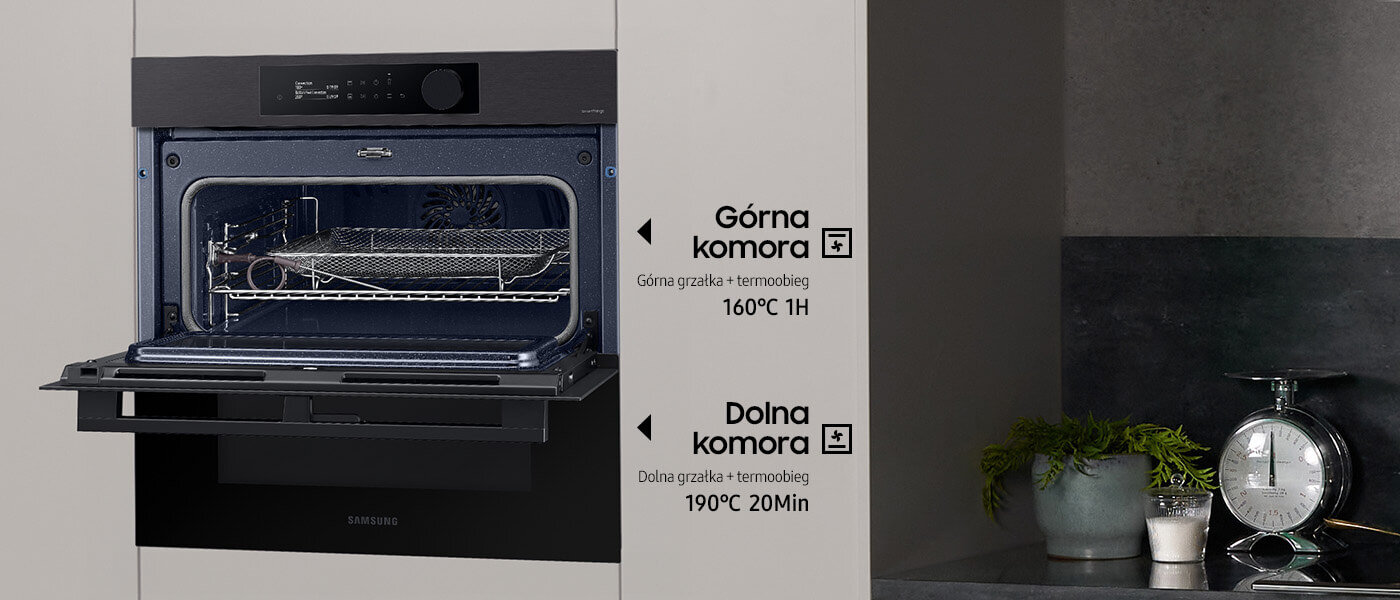 Piekarnik parowy NV7B57508AB Samsung: Media Expert - fotografia - komora