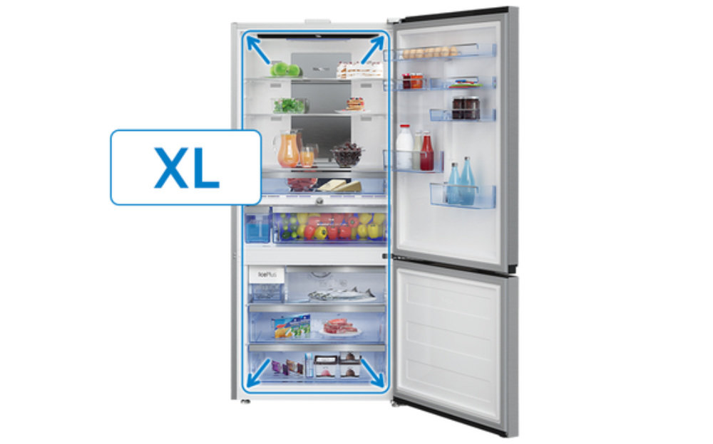 Lodówka BEKO GN162333ZGB - Pojemność XL