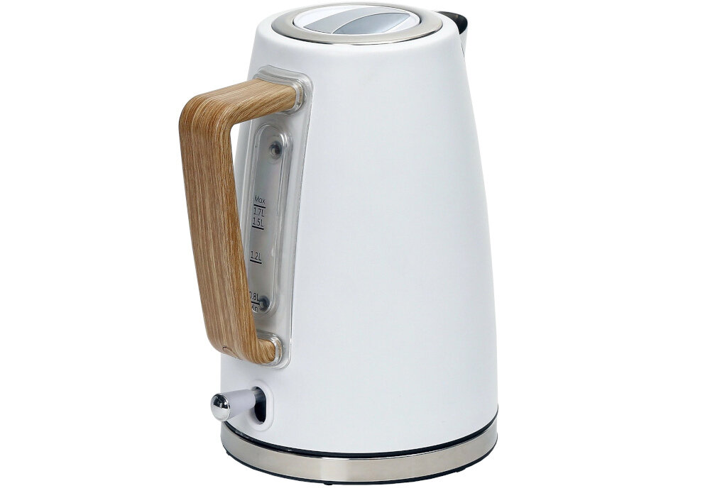 Czajnik PLATINET Velvet Wooden Prime 45472 wyposazenie zalety obrotowa podstawa Automatyczne wylaczenie duzy otwor do nalewania wody ergonomiczny uchwyt wygodne otwieranie pokrywy