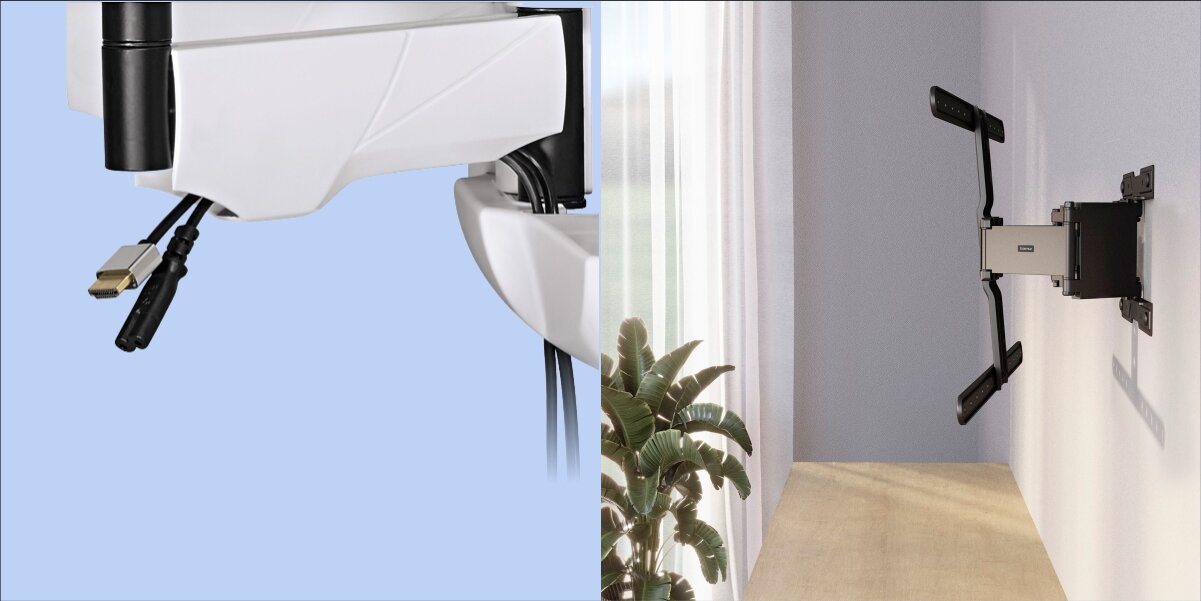 Uchwyt HAMA do TV 37 - 90 cali 220851 - System zarządzania kablami