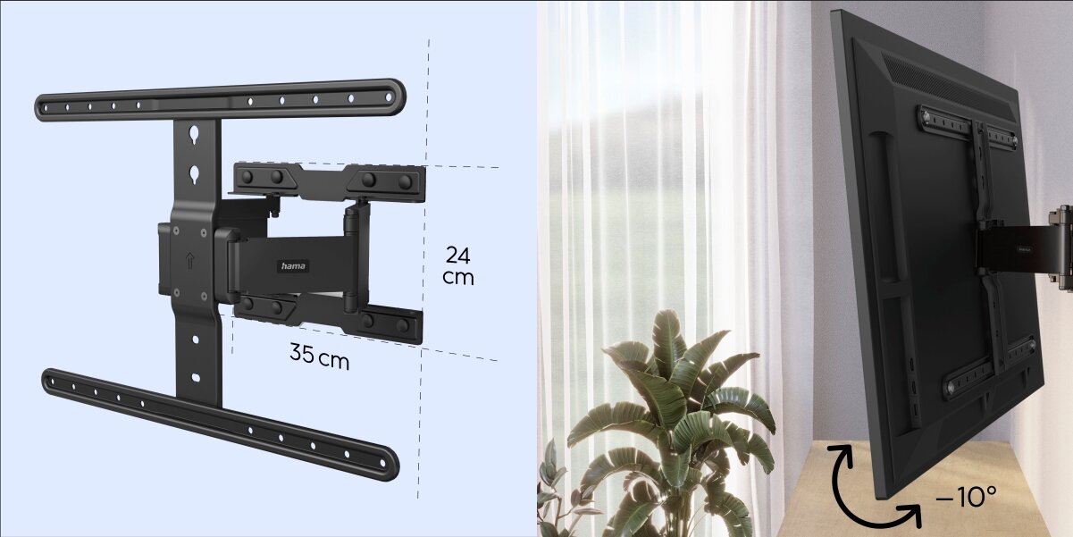Uchwyt HAMA do TV 37 - 90 cali 220851 - Zestaw do montażu