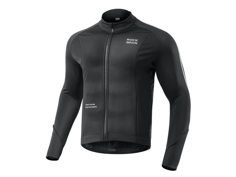 Koszulka rowerowa ROCKBROS 15400002004 rozmiar XL zintegrowane elementy odblaskowe znaki logo widocznosc po zmroku bezpieczenstwo