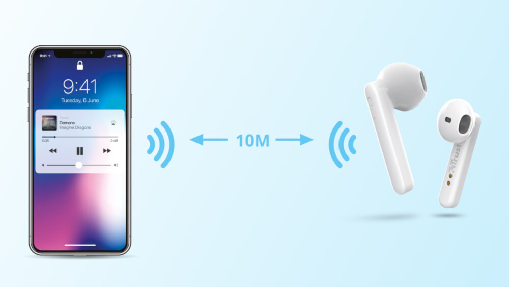 Słuchawki dokanałowe TRUST Primo Touch - bluetooth