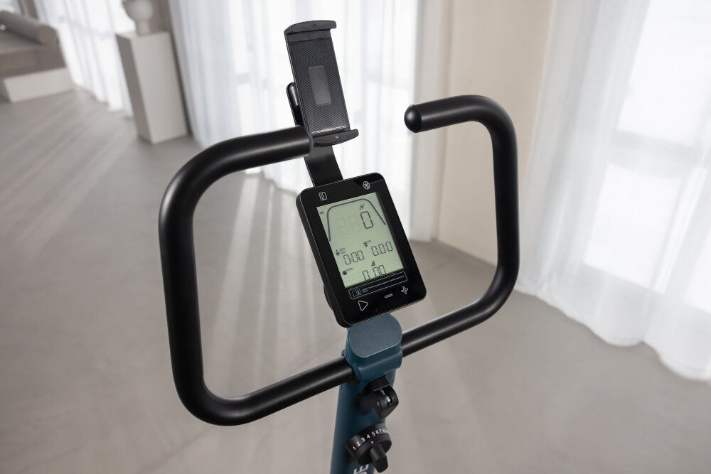 Rower magnetyczny KETTLER Hoi Ride Szary 5-calowy wyswietlacz LCD zicza najwazniejsze parametry treningu pobudz swoje miesnie polepsz wydolnosc wzmocnij brzuch posladki nogi