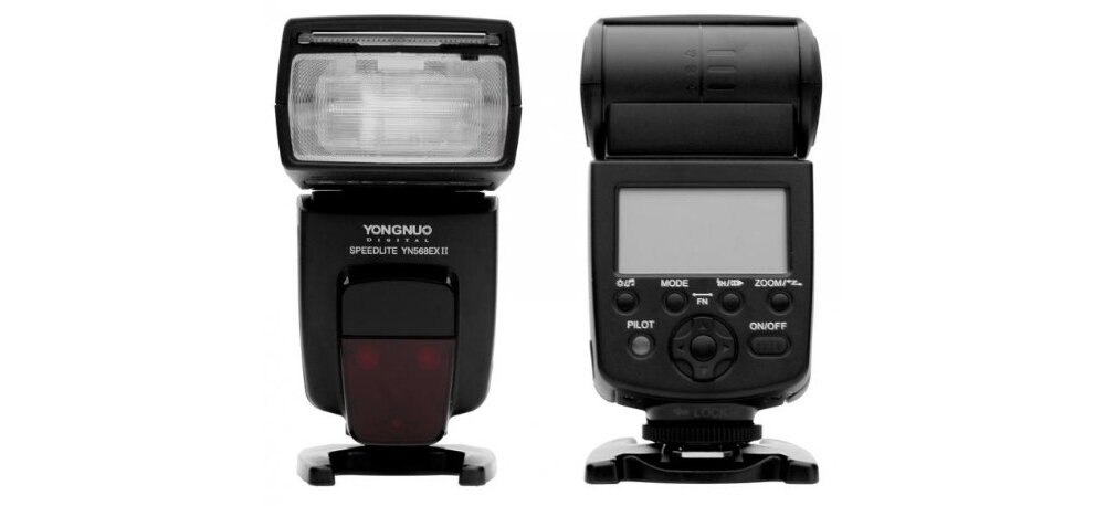 Lampa błyskowa YONGNUO YN568EX II aparat zdjęcia moc jasność błysk pomiar ekran ustawienia 