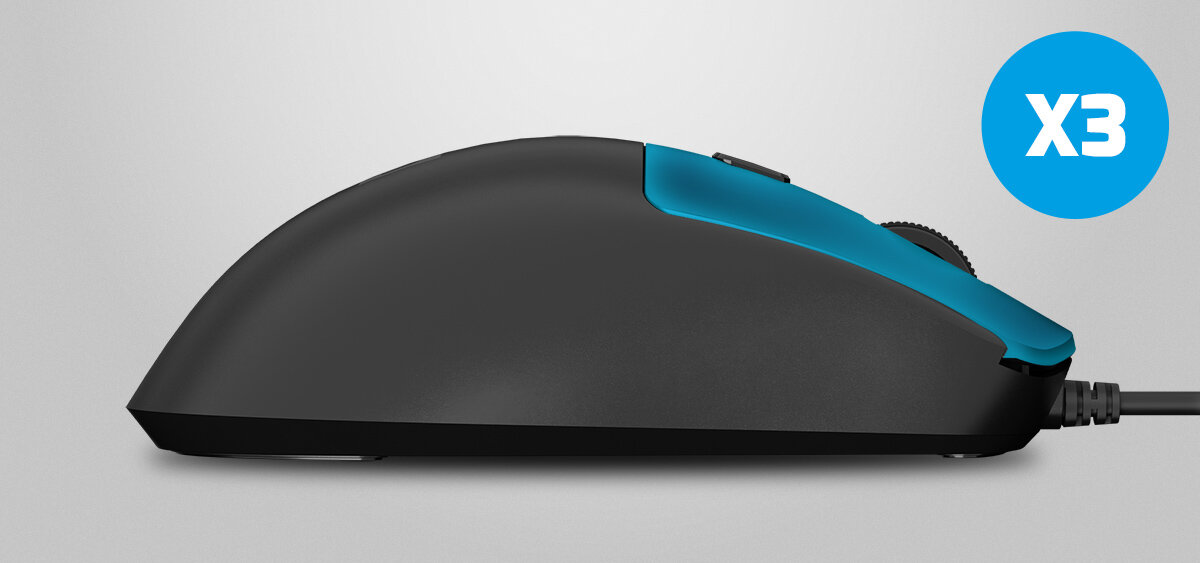 NATEC Hawk 2 Hawk 2 Przyciski o żywotności do 3 milionów kliknięć - wyszczególniony prawy przycisk myszy