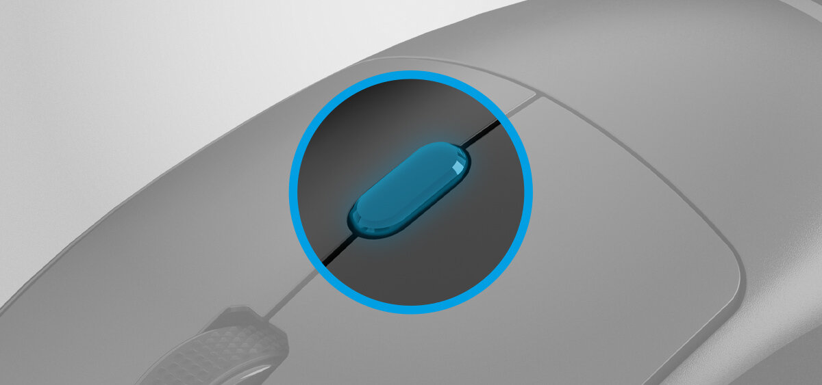 NATEC Hawk 2 Cztery poziomy DPI (800, 1200, 1600, 2400) Jednym naciśnięciem przycisku - zbliżenie na przycisk zmiany dpi