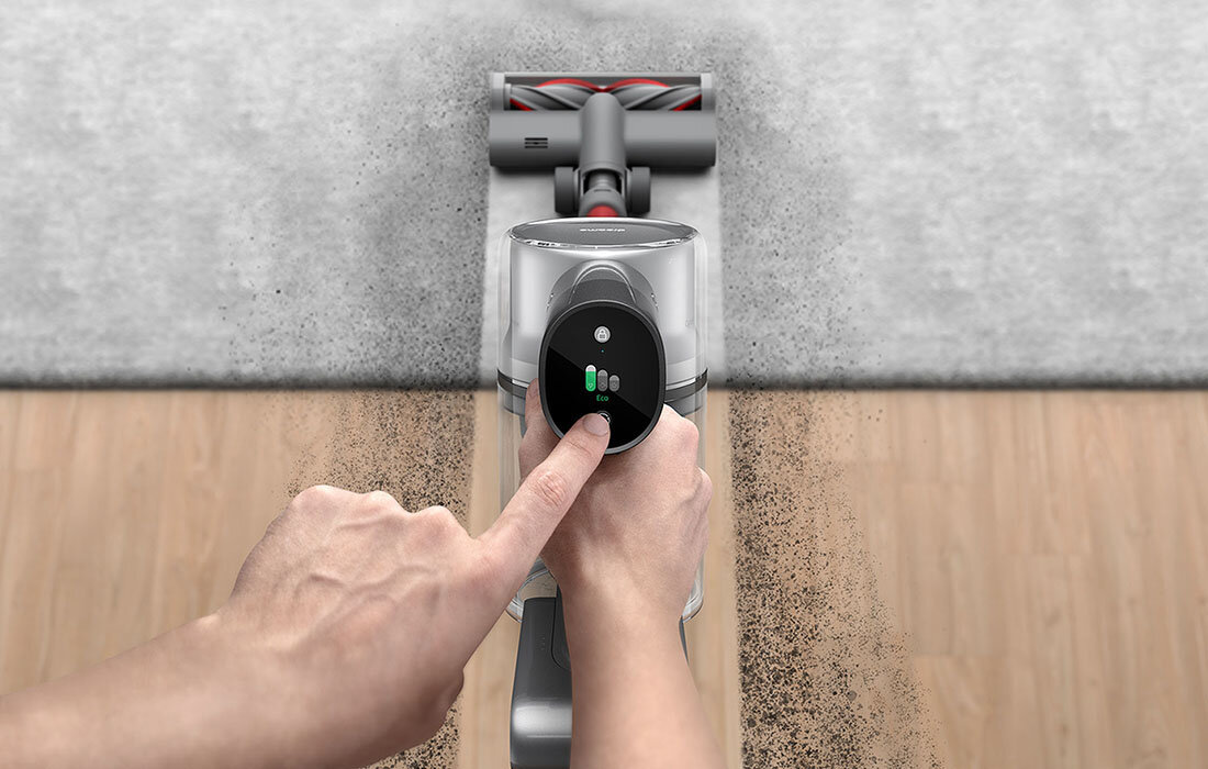 Odkurzacz DREAME T20 czytelny wyswietlacz HD