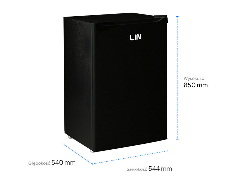 ZAMRAŻARKA LIN LI-BD-100 CZARNA Przemyślany układ wnętrza Wymiary 85 cm x 54,4 cm x 54 cm pojemność 100 litrów 3 pojemne szuflady Regulowane nóżki stabilność instalacja